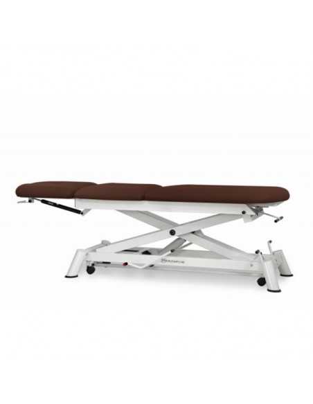 Marquesa Hidráulica Osteopatia Tripartida CH-0130-AR da Mobercas na posição plana Marquesa Hidráulica Osteopatia Tripartida CH-0130-AR da Mobercas na posição plana