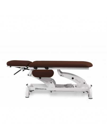 Marquesa Elétrica Multidisciplinar Osteopatia CE-2149-ABR da Mobercas na posição plana Marquesa Elétrica Multidisciplinar Osteopatia CE-2149-ABR da Mobercas na posição plana