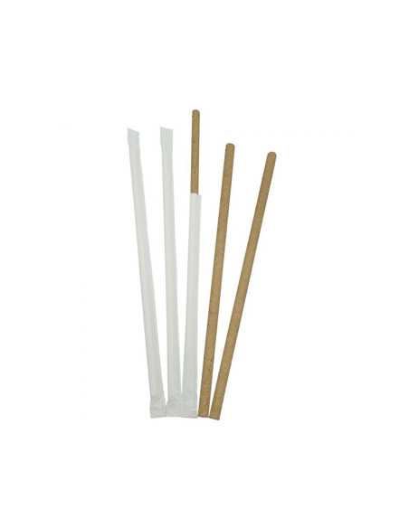 5 palhinhas de papel em estojo de papel