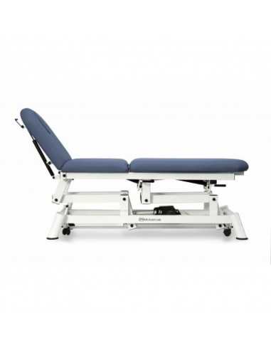 vista lateral da Marquesa Elétrica para Osteopatia CE-2130-AR da Mobercas em cinzento