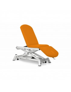 Marquesa Elétrica para Osteopatia de 3 Secções CE-0130-ARPC da Mobercas em cor laranja