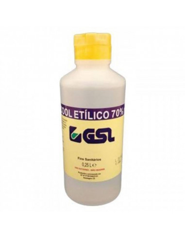 Álcool Etílico 70% GSL 250 ml