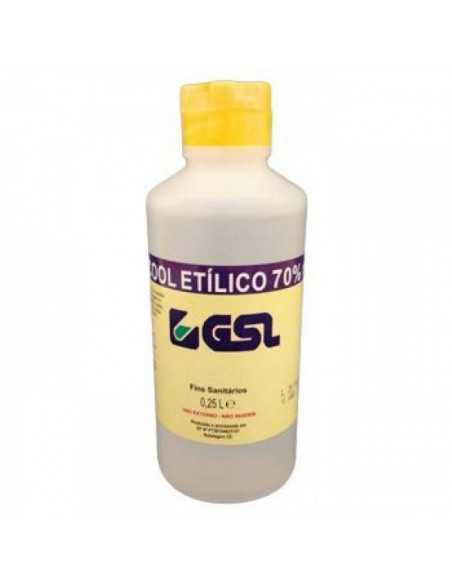 Álcool Etílico 70% GSL 250 ml
