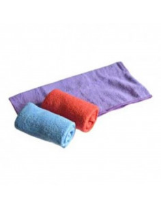 Pano Microfibras 32x32cm Roxo/ Azul/ Vermelho (3 unidades)
