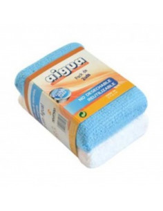 Esponja Poliuretano Forrado Microfibra 14x9cm (Pack 2...