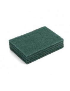 Esfregão Fibra Verde para a Loiça 15x10cm (5 unidades)