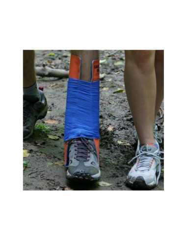 SAM SPLINT XL Tala Moldável depois de aplicada na canela