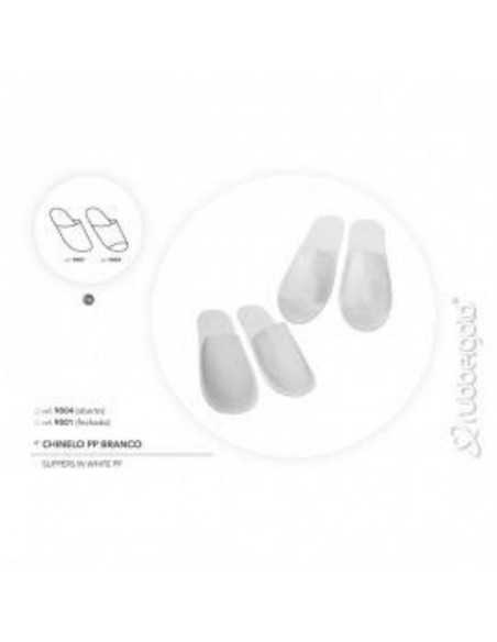 Chinelos Abertos Polipropileno Branco Descartáveis (50 Pares)