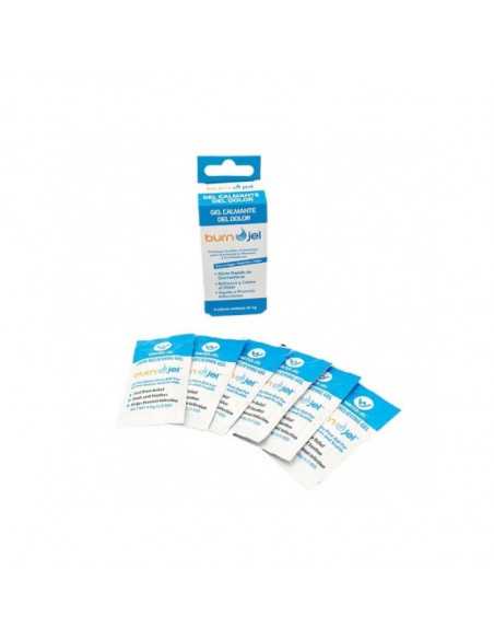 embalagem BURNJEL Gel de Água para Queimaduras e 6 saquetas