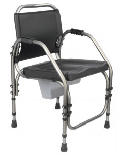 Cadeira Sanitária Interior Commode em Alumínio OrthosXXI
