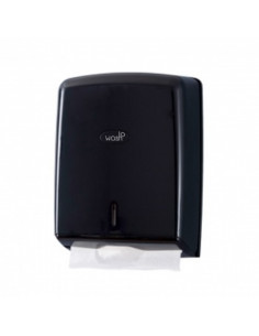 Dispensador Toalhas Mão Zig-Zag Preto