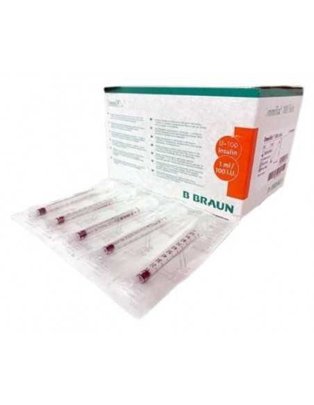 Seringas Leur Esterilizadas Omnifix de 3 Peças - 1ml (100 Unidades)