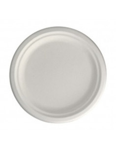 Pratos Ø 26cm Cana de Açúcar Cor Natural (50 unidades)
