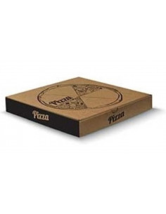 Caixa Pizza Cartão Kraft 240x240x38mm (100 unidades)