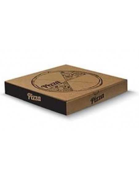 Caixa Pizza Cartão Kraft 240x240x38mm (100 unidades)