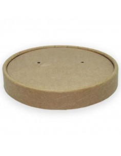 Tampa Ø11,5cm para Caixa de Cartão Kraft Redonda (25...