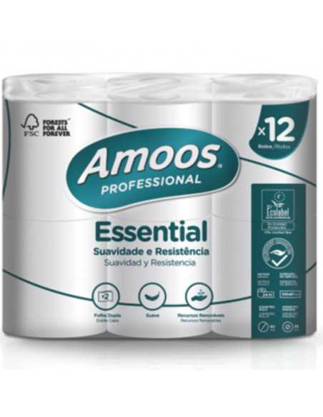 Papel Higiénico Doméstico amoos 12 rolos