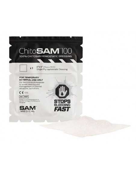 Curativo Hemostático CHITOSAM 100 ,10X10cm