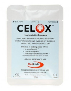 Embalagem CELOX 15 Grânulos Hemostáticos