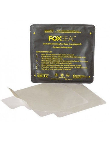 FOXSEAL - Curativo Oclusivo para Feridas Abertas no Peito (Pack 2 unidades)