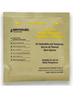 Frente embalagem WATERJEL Militar Curativo Gel de Água 10X40Cm