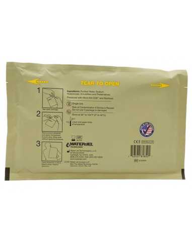 costas embalagem WATERJEL Militar Curativo Gel 20x45cm
