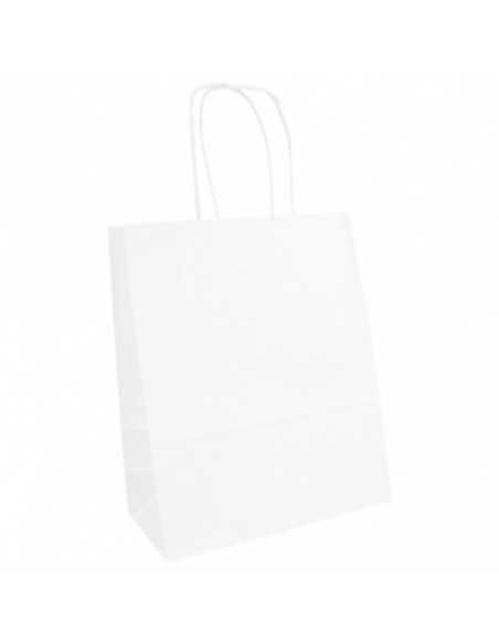 Saco Papel Branco 18x8x23cm c/ Asa (350 unidades)