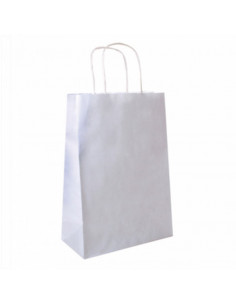 Saco Papel Branco 27x16x31cm c/ Asa (250 unidades)