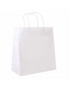 Saco Papel Branco 32x11x39cm c/ Asa (250 unidades)
