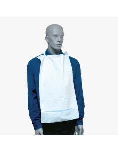 Manequim com Babetes Impermeáveis descartável azul celeste