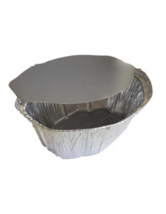 Embalagem de Alumínio 2400ml Oval c/ Tampa (100 unidades)
