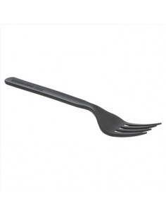 Garfos C-PLA Reutilizáveis 17cm Preto (50 unidades) 2