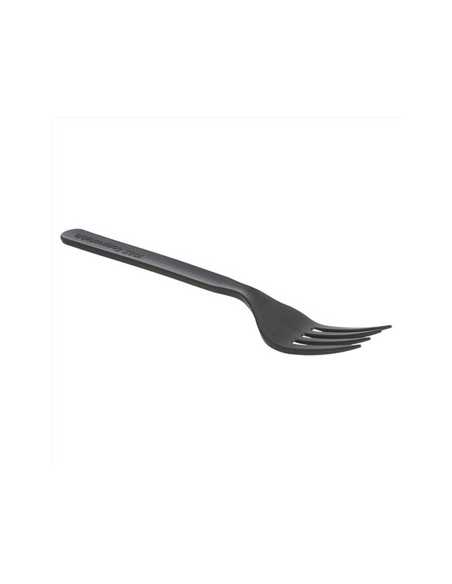Garfos C-PLA Reutilizáveis 17cm Preto (50 unidades)