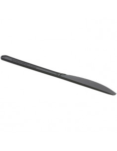 Facas C-PLA Reutilizáveis 18cm Preto (50 unidades) 2