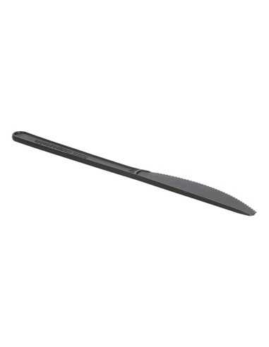 Facas C-PLA Reutilizáveis 18cm Preto (50 unidades)