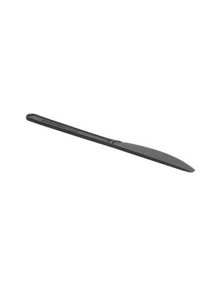 Facas C-PLA Reutilizáveis 18cm Preto (50 unidades)