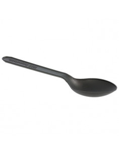 Colheres Sobremesa C-PLA Reutilizáveis 12,7cm Preto (100... 2