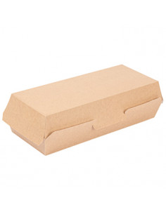 Caixa Cachorro Quente "Hot Dog" 7x12,2x26,5cm Natural (50...