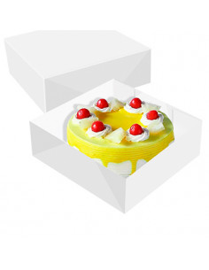 Caixa Cartolina Branca para Bolos 33x33x9,5cm (50 unidades)