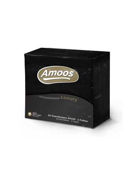 Guardanapos 40x40 2 Folhas Preto Amoos Luxury (50 unidades)