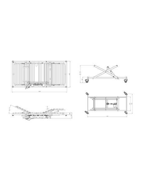 desenho da Cama Elétrica Domus 6067 da JMS desenho da Cama Elétrica Domus 6067 da JMS