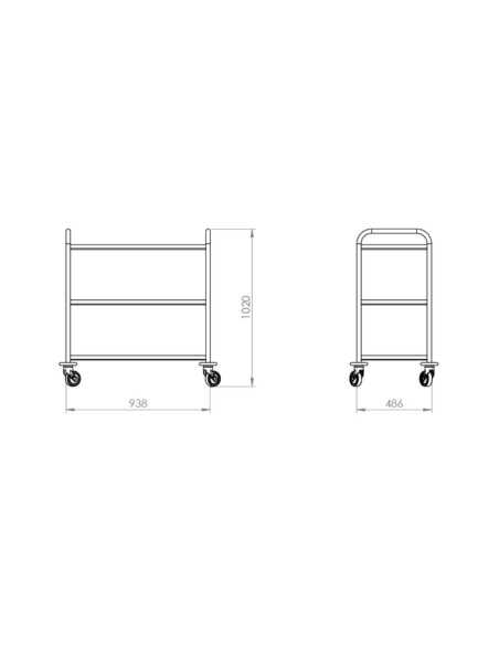 desenho do Carro Transporte Roupa Limpa 1570 da JMS desenho do Carro Transporte Roupa Limpa 1570 da JMS