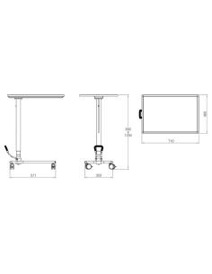 Mesa Mayo em Inox com Elevação Hidráulica 10.ME.1831 da JMS 2