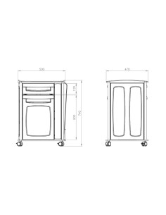 Mesa Cabeceira em ABS 10.ME.1821 da JMS 2