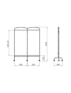 Biombo Duplo 2 Corpos BI.1205 da JMS 2