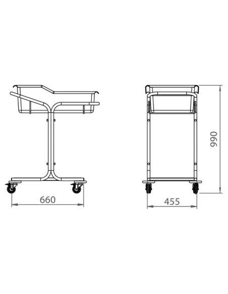 desenho do Berço Pediátrico Recém Nascidos 7101 da JMS desenho do Berço Pediátrico Recém Nascidos 7101 da JMS