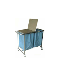 Carro Roupa Suja Duplo com Tampa 1540 da JMS 2