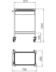 Carro Pensos Inox Gaveta 1589N da JMS 2