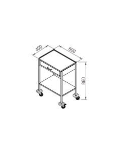 Mesa Auxiliar em Inox 7108 da JMS 2