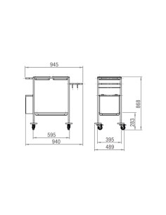 Carro de Pensos Inox 7111 da JMS 2